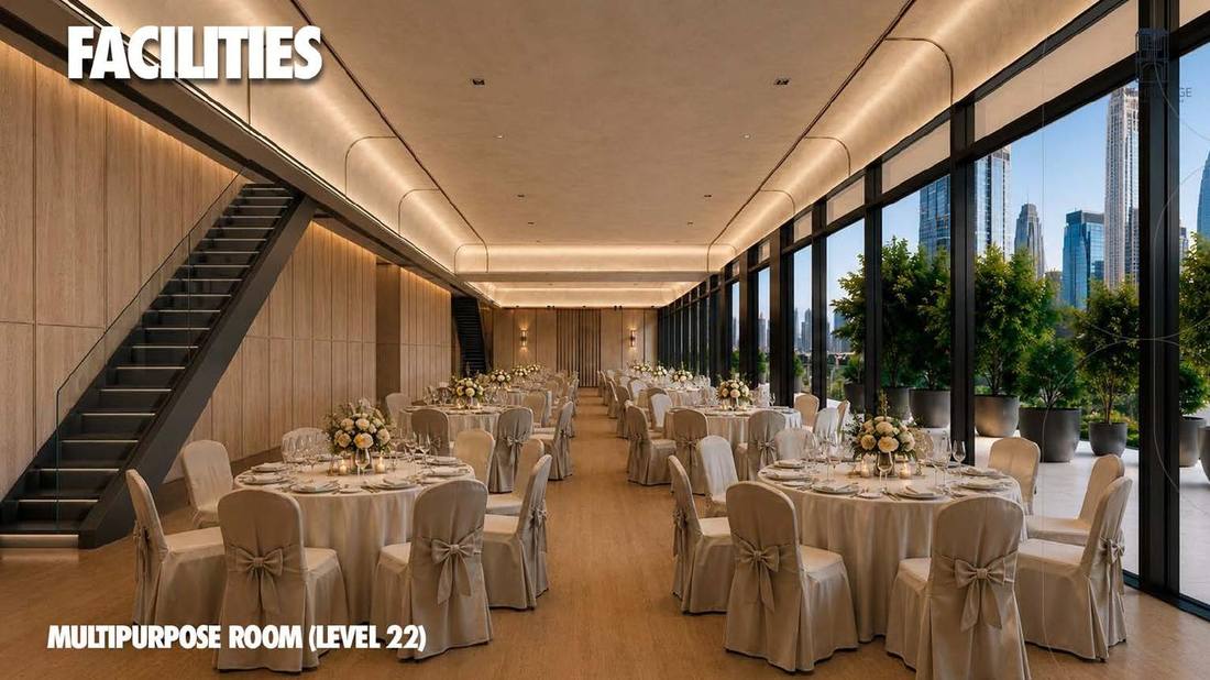Multipurpose hall, One Heritage JB Level 22 amenity floor